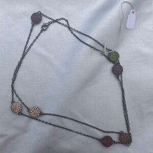 Multi use Swarovski multi color crystal necklace "Check out the video"!